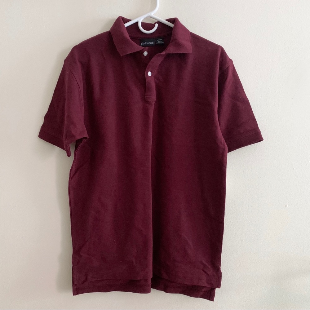 Boys Maroon Collared Shirt